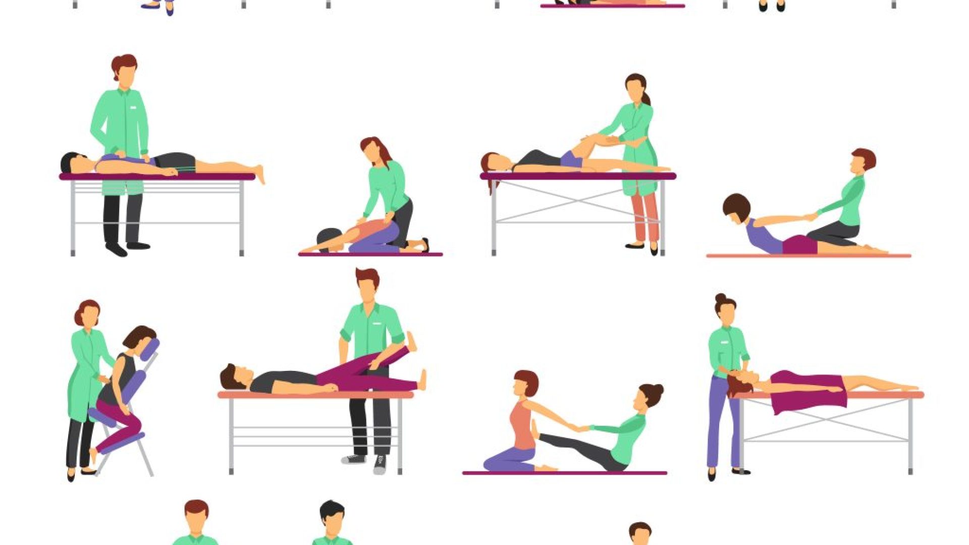 Massage Icons Set