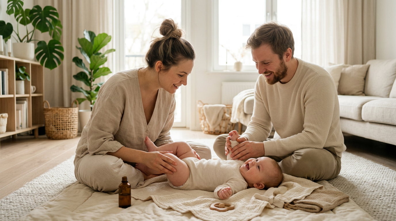 Masaje infantil y vínculo consciente